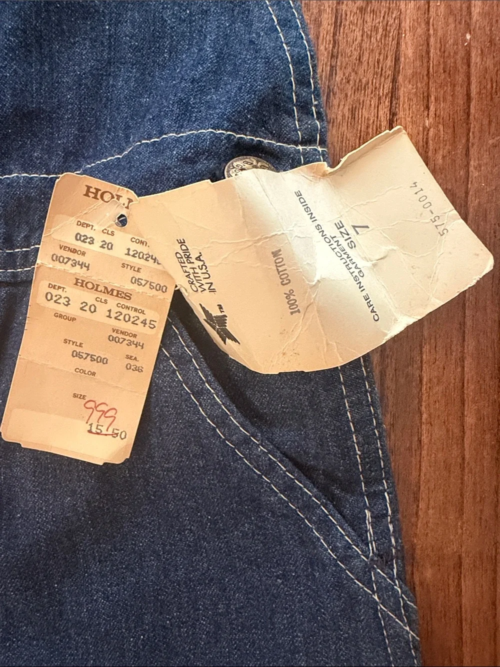Vintage OshKosh B’Gosh Vestbak Shortalls — Made in USA — Original Tags